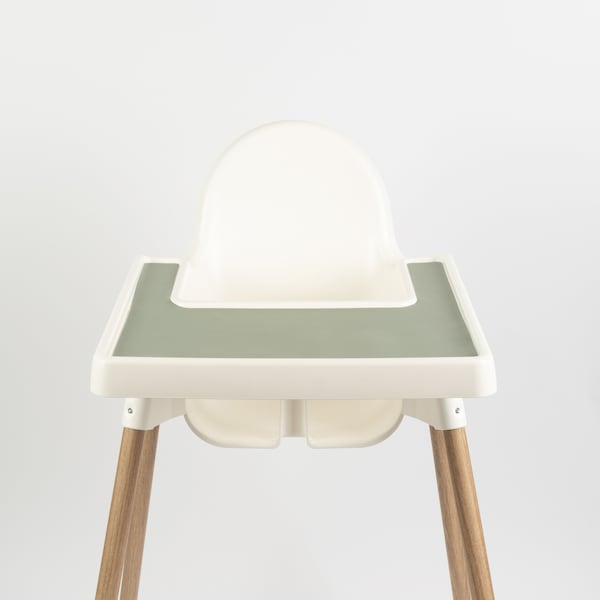 Sage Green // IKEA Antilop Highchair Silicone Placemat // Silicone Mat for Antilop Highchair