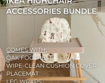 IKEA Antilop Highchair Accessories Bundle - Woodland