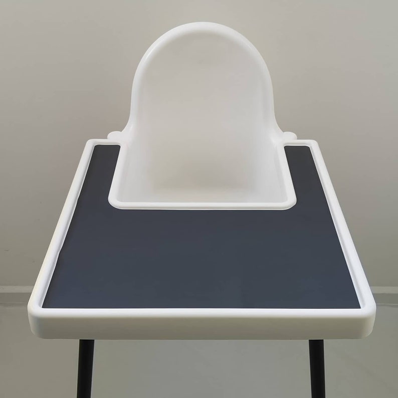 Charcoal Grey // IKEA Antilop Highchair Silicone Placemat // Etsy UK
