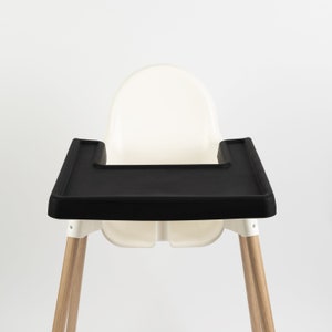 IKEA Antilop Highchair Full Cover Tray Silicone Placemat - Velvet Black