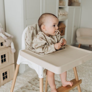 IKEA Antilop Highchair Full Cover Tray Silicone Placemat Cream image 3