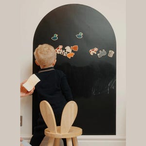 Magnetic Chalkboard Arch Wall Decal 70x110cm - Black Beauty / Kids Room, Playroom, Montessori
