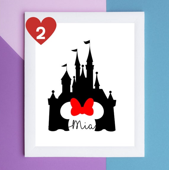 Disney Castle Named A4 Print Name Print Boys Gift Girls Etsy - savage mia roblox