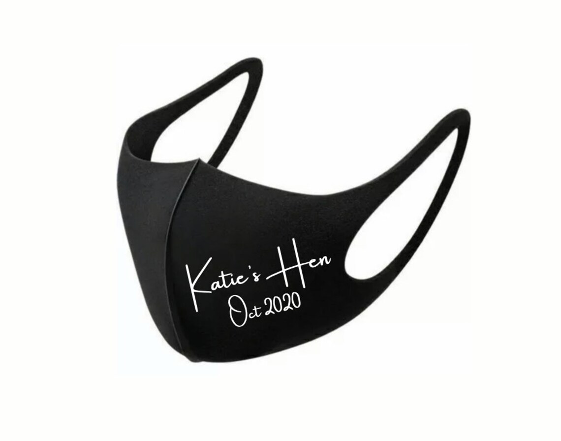 PERSONALISED FACE MASK Hen party face mask Face Covering Etsy