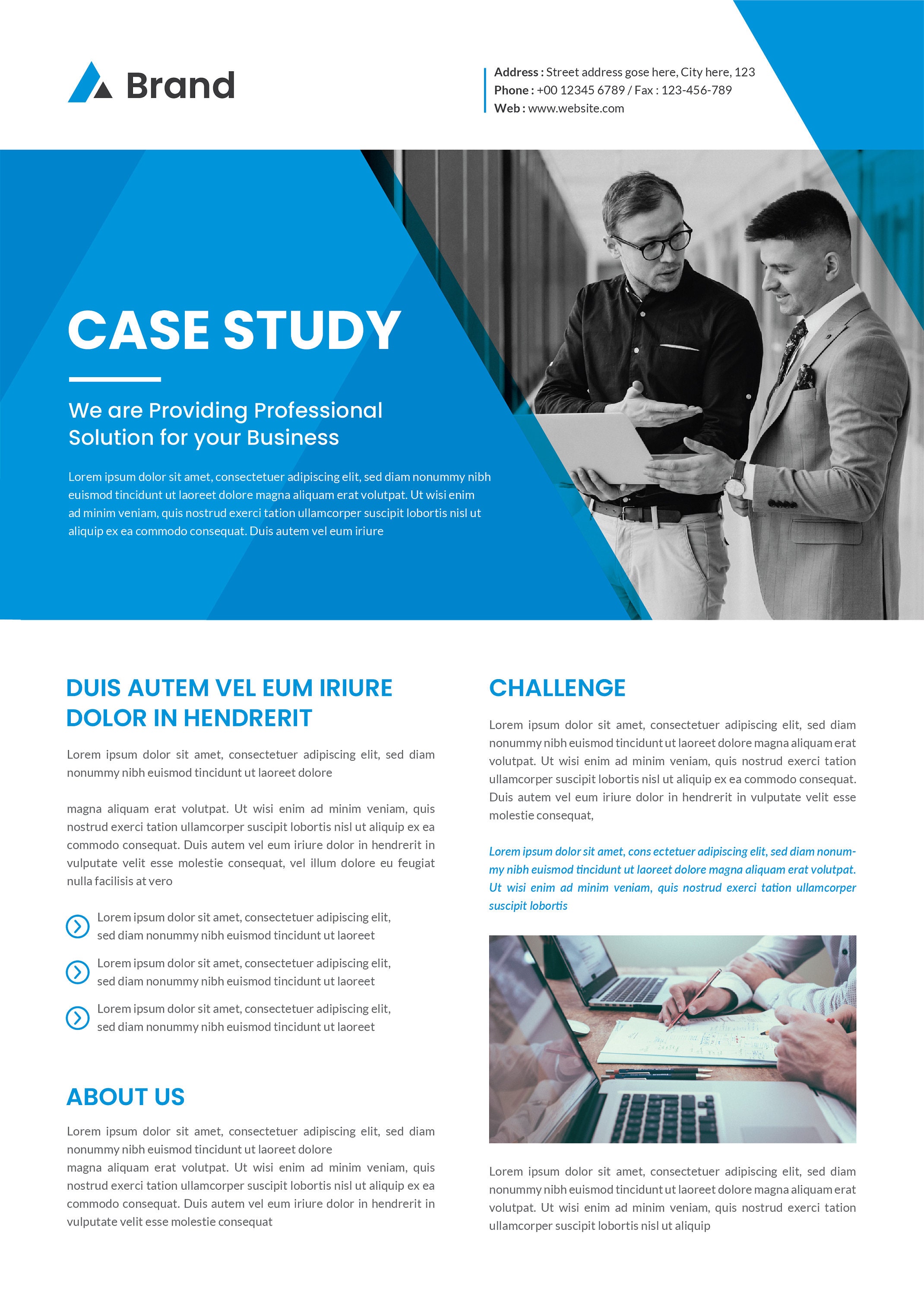 Case Study Template CASE STUDY Layout Canva Brochure Template Business