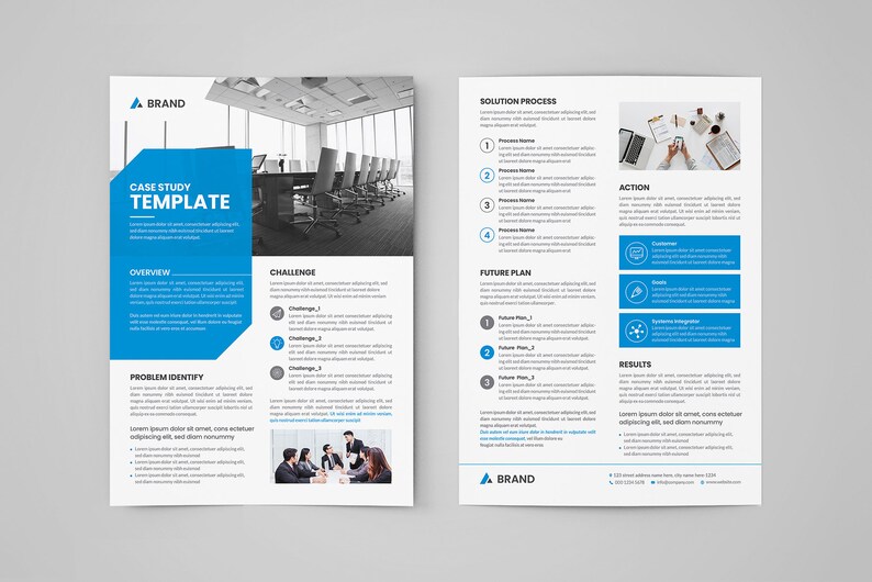 Case Study Template Editable Monthly Case Study Canva CASE STUDY Layout ...