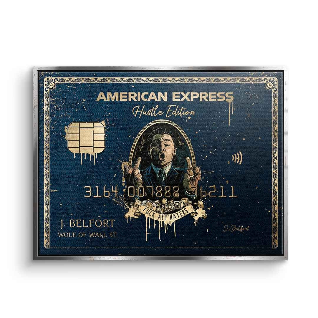 Royal American Express Wall Street Canvas Picture in Blue and Gold Xxl  Motif With Premium Frame DOTCOMCANVAS ® - Etsy