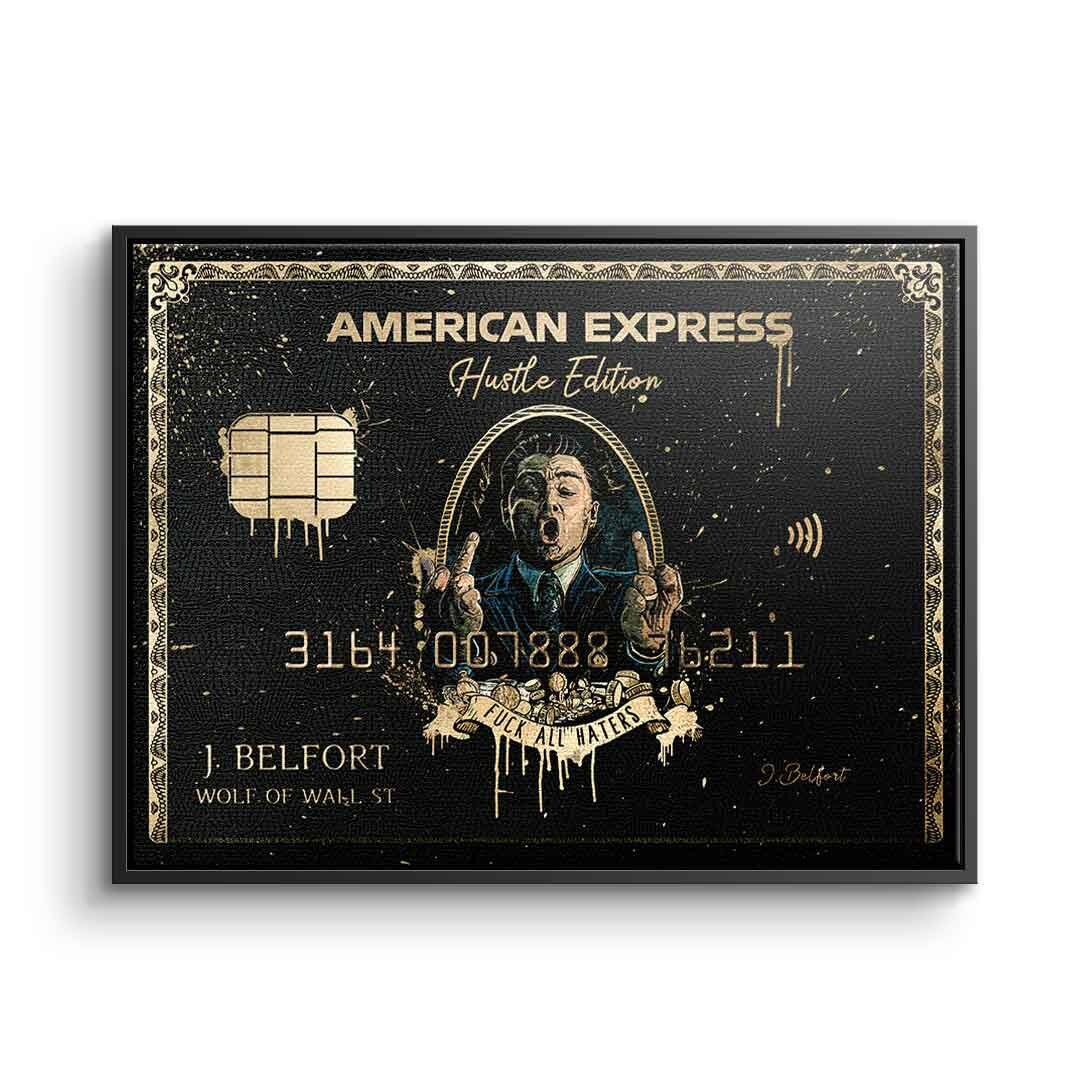 American Express Credit Card Black Amex Canvas Picture Wolf of Wall Street  Jordan Belfort Hustle Edition Wall Art Print Decor - Etsy Israel