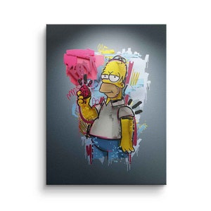 Homer simpson canvas -  Italia