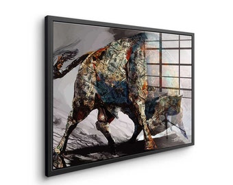 Market Picture Print Bear Mural Market Etsy - Trading Bull and Money Art Stock Canvas Stock and Wall Street Bear Bull