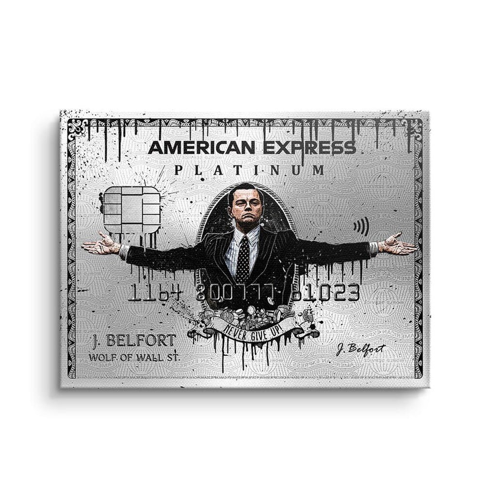 ® Etsy Israel American Express Motif Premium - With Wall Street Canvas Royal Frame Amex Xxl Silver DOTCOMCANVAS in