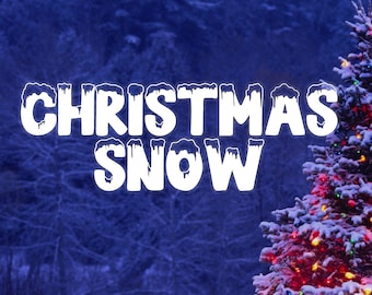 Christmas Snow Font: Festive Winter Font (TTF/OTF)