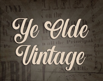 Ye Olde Vintage Font: TTF/OTF Calligraphy Fonts for Cricut