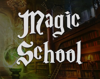 Magic School Font: Calligraphy Handlettering (TTF/OTF)