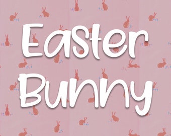 Easter Bunny Font: Fun Calligraphy (OTF)