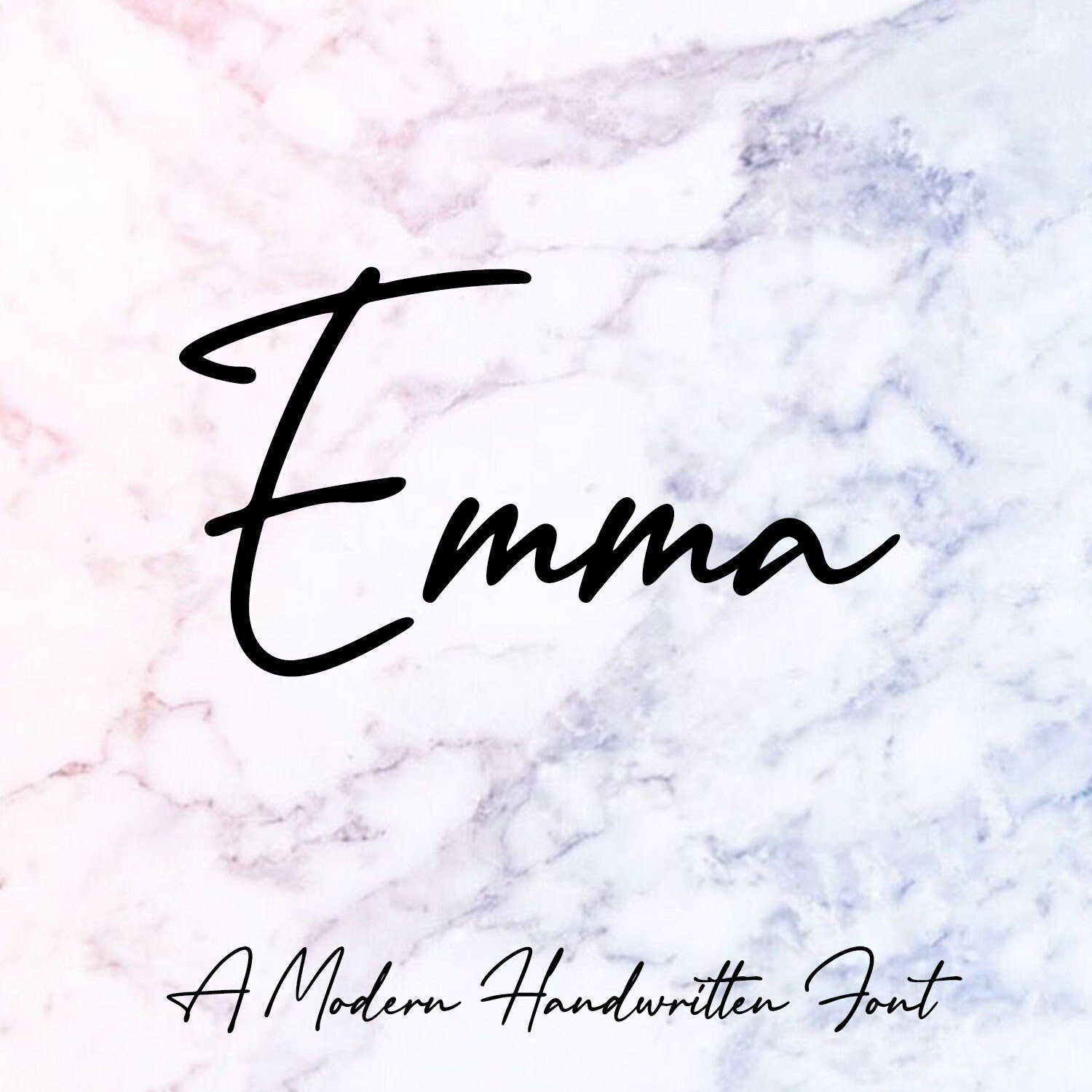 Emma Font Modern Handwritten Font TTF / OTF, Cricut Fonts, Calligraphy
