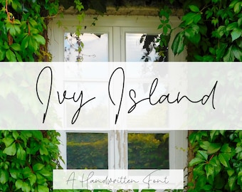 Ivy Island Handwritten Font – Calligraphy TTF/OTF Fonts for Cricut