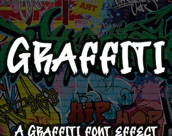 Graffiti Font (TTF/OTF): Cricut & Handlettering Font