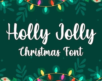 Holly Jolly Font: Christmas Calligraphy (TTF/OTF)