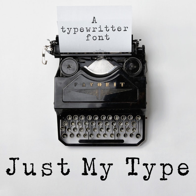 Typewriter Font Typewriter Style Font TTF / OTF Cricut Etsy