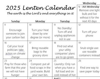 2025 Lenten Calendar - Digital Download - Etsy