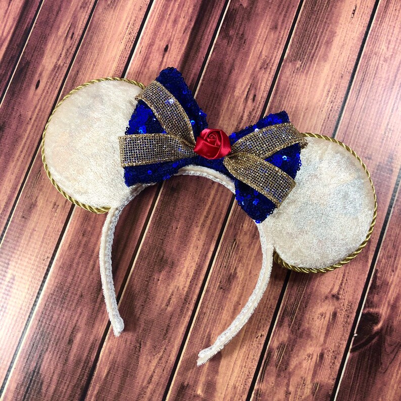 Princess ears Beauty and the Beast ears Minnie Mouse ears Beast ears light up Mickey Ears Light up ears Belle ears Belle Minnie ears