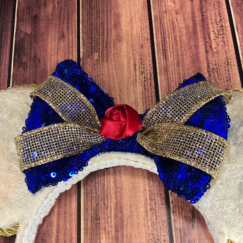 Princess ears Beauty and the Beast ears Minnie Mouse ears Beast ears light up Mickey Ears Light up ears Belle ears Belle Minnie ears