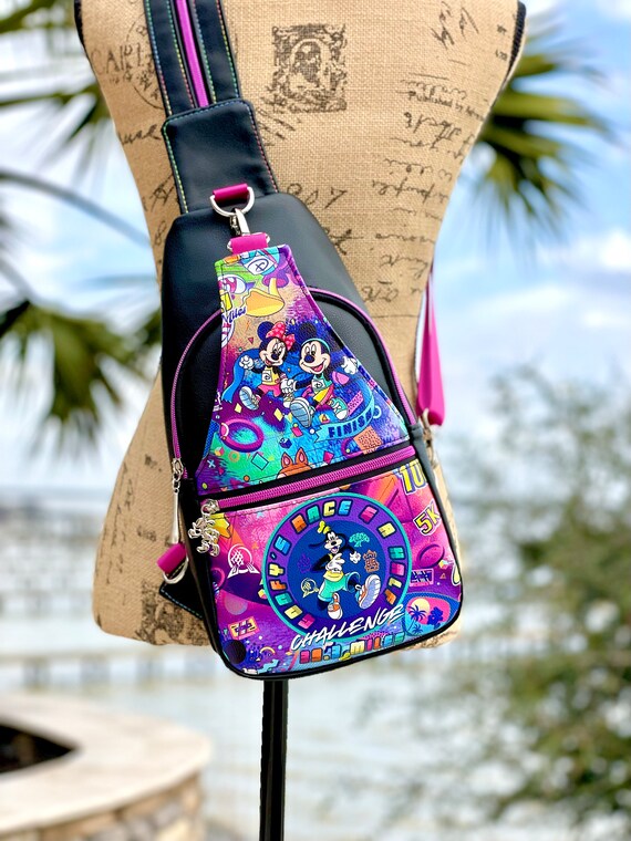 READY TO SHIP, Rundisney Inspired Backpack, Sling Bag, Disney Purse, Disney  Backpack, Rundisney Purse, Dopey Challenge Race, Justsewcutebyjo - Etsy