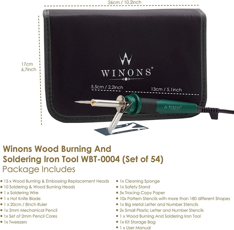 WINONS Wood Burning Kit for Adults Multifunctional with Etsy
