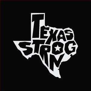Texas Strong Decal White Choose Size