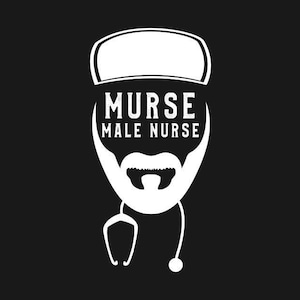Superhero Male Nurse Sticker