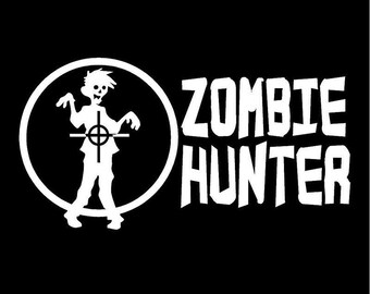 Adesivo Zombie Hunter Biohazard – Decalcomania In Vinile, Scegli Misura E Colore