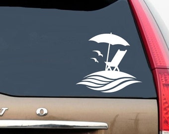Beach Scene Decal