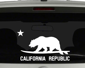 California Republic Die Cut Decal