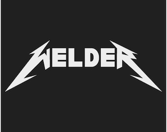Welder Decal White Choose Size