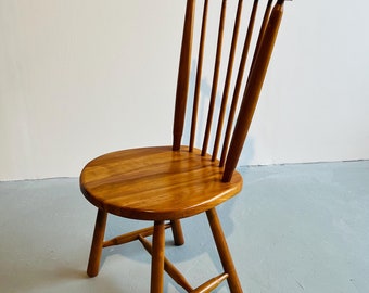 Vintage Wooden Chair/ Dutch Mid Century Modern/1970s