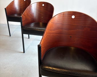 1 of 8 Vintage Costes Chairs / Design by Philippe Starck/1980s