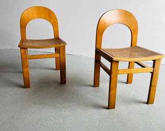 Set di 2 sedie Arcadia vintage/ Progettate da Adalberto Caracene/ Anni '70