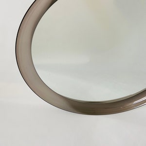 Vintage Acrylic Round Mirror Meblo Guzzini image 5