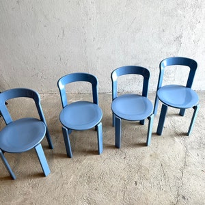 1 of 4 Bruno Rey Chairs / Made by Kusch&Co / 1970s / Light Blue Color/ RESERVED