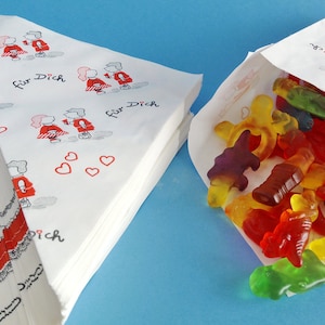 50 Spitztüten Liebe Valentinstag Für Dich Papierspitztüten Papiertüten