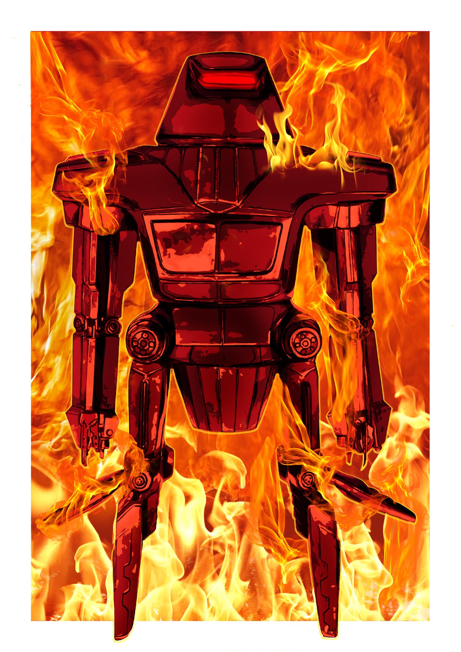 Black Hole Maximilian Robot Art
