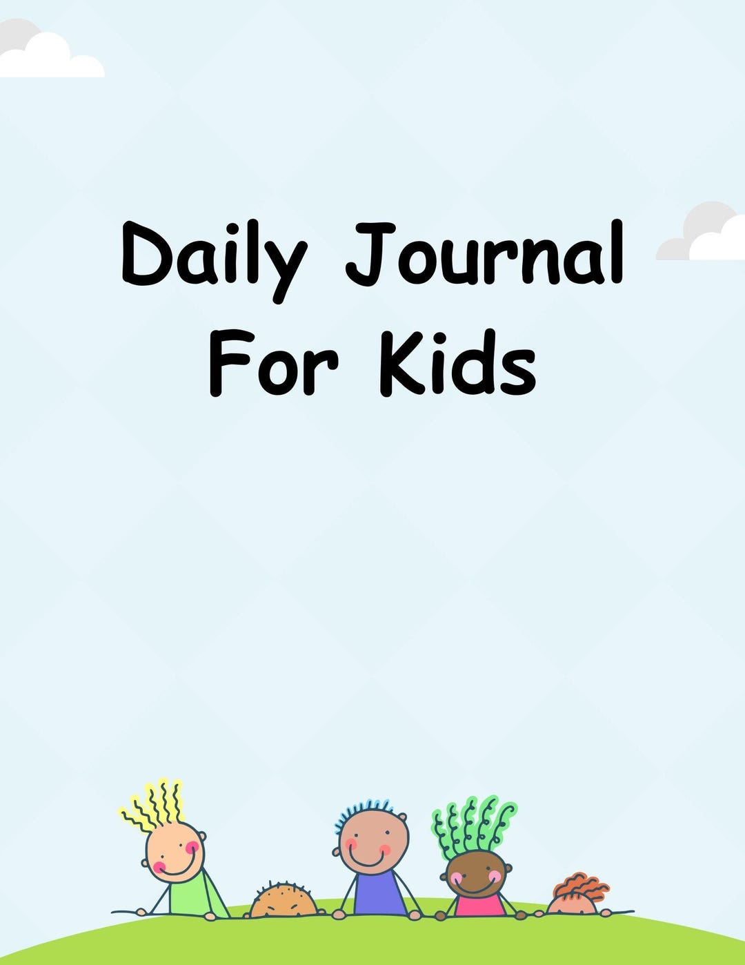 Kids Daily Journal Printable PDF | Gratitude & Reflection Diary for ...
