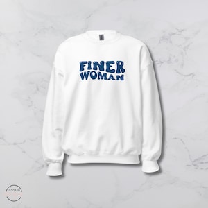 Finer Woman Embroidered Sweatshirt | Zeta Phi Beta Sorority Gift