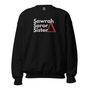 Sawrah Soror Sister Embroidered Sweatshirt | Delta Sigma Theta Sorority, Inc.