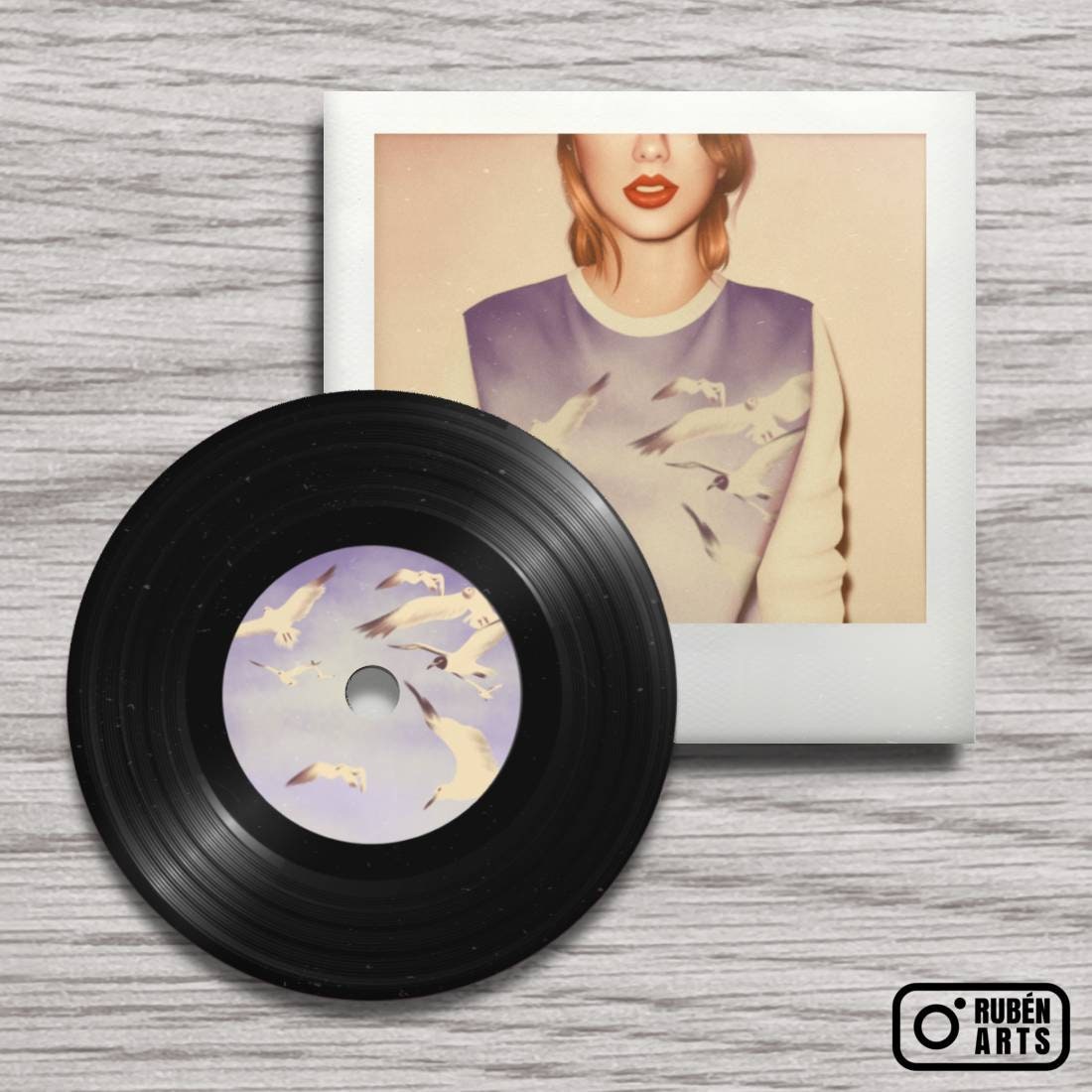Handmade Mini Taylor Swift Album Vinyl Keychains