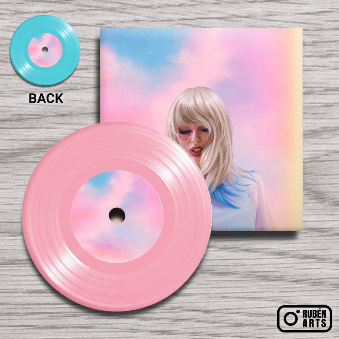 Handmade Mini Taylor Swift Album Vinyl Keychains