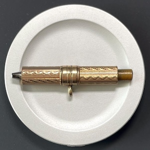 Antique Victorian Retractable WATCH WINDER KEY | Gold Filled | 1 5/8&quot;