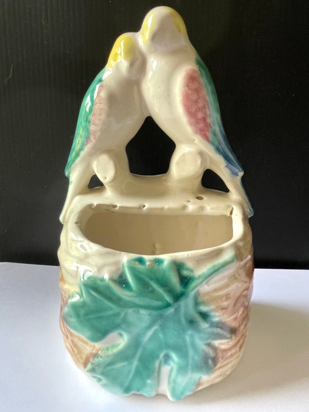 Abigails Planter with Bird on Lid