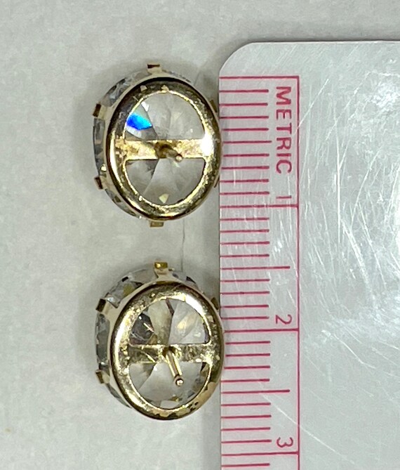 8 Carat TW Oval CZ Earrings in 14K Yellow Gold Se… - image 9